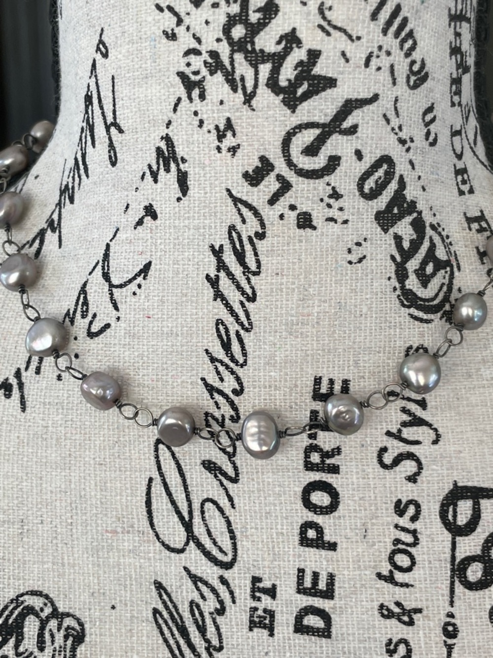 Vintage Silpada Baroque Pearl Necklace